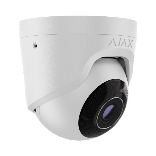 IP-відеокамера 8Mp Ajax TurretCam (8 Mp/2.8 mm) (8EU) ASP White f=2.8mm з мікрофоном