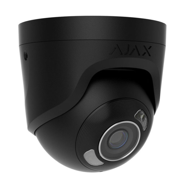IP-відеокамера 5Mp Ajax TurretCam HL (5 Mp/4 mm) Black f=4mm, ІЧ+LED-підсвічування, з мікрофоном