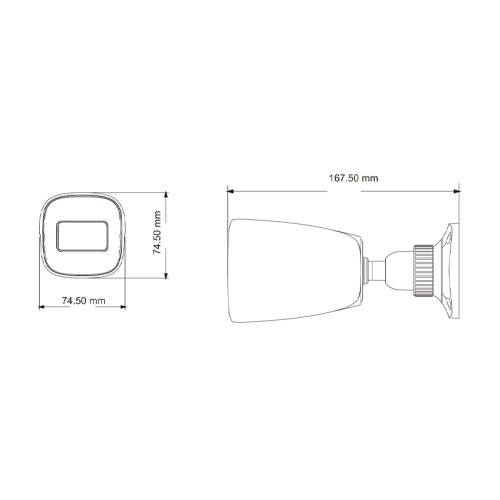 IP-відеокамера 2Mp TVT TD-9421S3B (D/PE/AR2) Black f=2.8mm