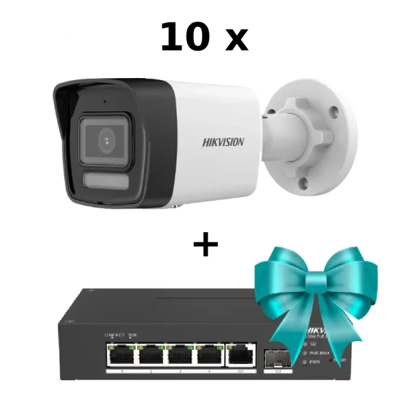 IP відеокамера Hikvision DS-2CD1043G2-IUF 4МП (4мм) із мікрофоном