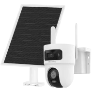 IP відеокамера Hikvision DS-2CFSP8-D/4G-SIM Cold Proof 2х4МП (2.8+4мм) PT 4G (SIM-карта в комплекті) ЗАРЯДКА В МІНУСОВУ ТЕМПЕРАТУРУ