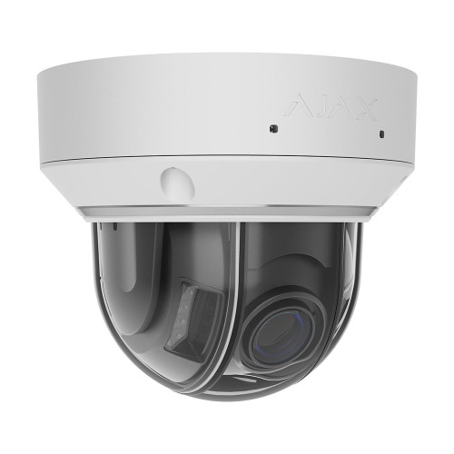 IP-відеокамера 8Mp Ajax DomeCam HLVF (8 Mp) White f=2.8-12mm, ІЧ+LED-підсвічування, з мікрофоном
