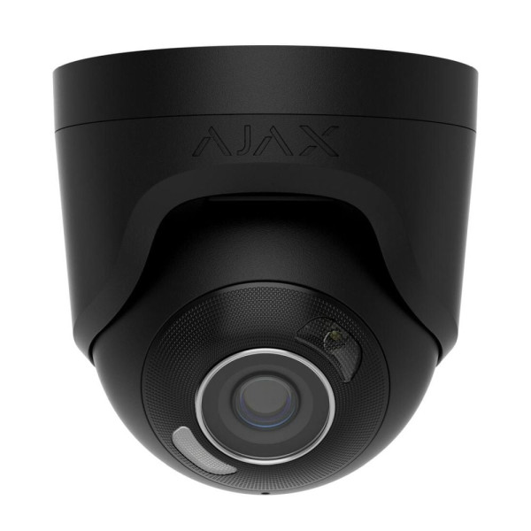 IP-відеокамера 8Mp Ajax TurretCam HL (8 Mp/2.8 mm) Black f=2.8mm, ІЧ+LED-підсвічування, з мікрофоном