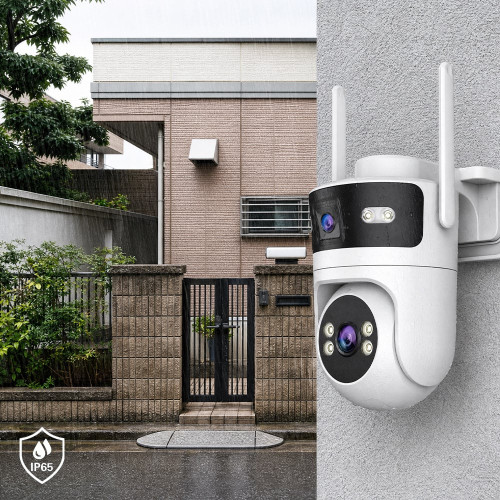 IP PTZ-відеокамера з WiFi 4Mp+4Mp Light Vision VLC-9304WI/2C (Tuya) f=4mm, ІЧ+LED-підсвічування, з мікрофоном