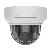 IP-відеокамера 8Mp Ajax DomeCam HLVF (8 Mp) White f=2.8-12mm, ІЧ+LED-підсвічування, з мікрофоном