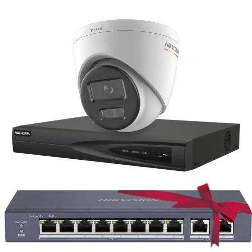 Комплект Hikvision DS-2CD1347G2H-LIUF 4МП (2.8мм)