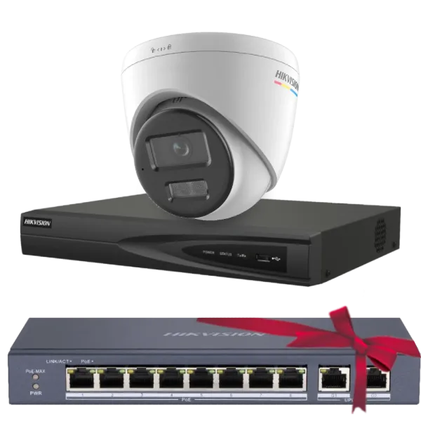 Комплект Hikvision DS-2CD1347G2H-LIUF 4МП (2.8мм)