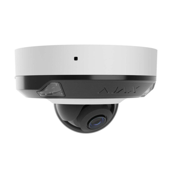IP-відеокамера 8Mp Ajax DomeCam Mini HL (8 Mp/2.8 mm) White f=2.8mm, ІЧ+LED-підсвічування, з мікрофоном