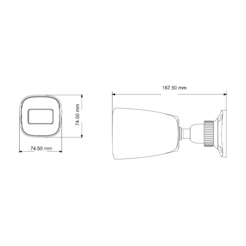 IP-відеокамера 5Mp TVT TD-9451E3B-A (D/PE/AR2) f=2.8mm з мікрофоном