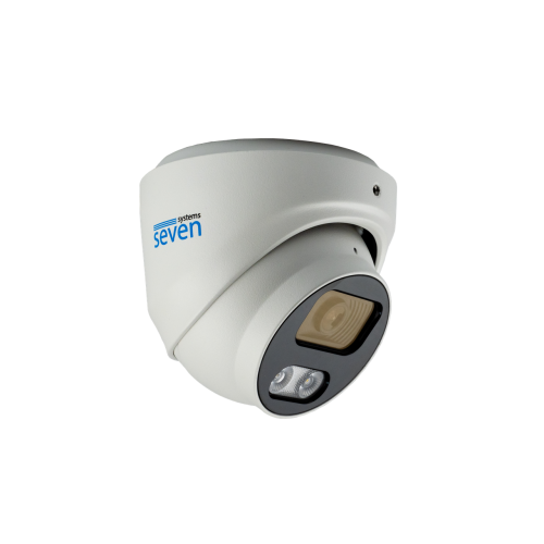 IP-відеокамера 8 Мп SEVEN IP-7218PA-DL white 2,8 мм з розумним подвійним підсвічуванням