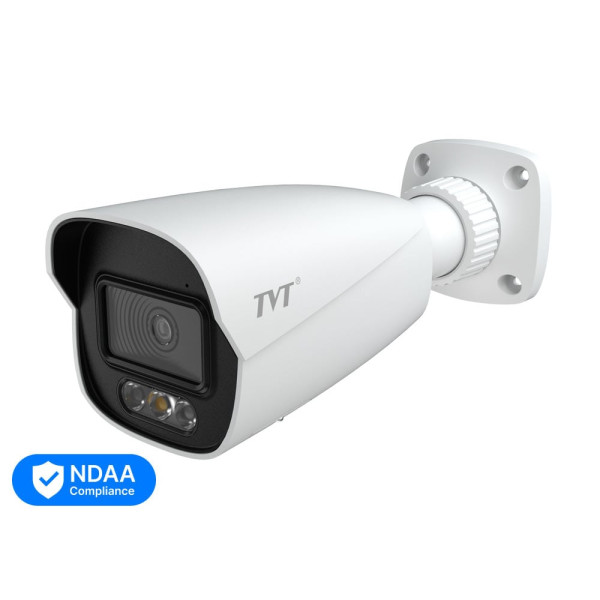 IP-відеокамера 8Mp TVT TD-9482S4-C(D/PE/AW3) White f=2.8mm, ІЧ+LED-підсвічування, з мікрофоном