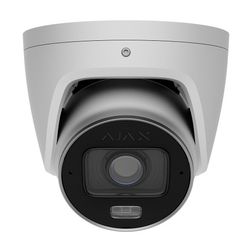 IP-відеокамера 5Mp Ajax TurretCam HLVF (5 Mp) White f=2.8-12mm, ІЧ+LED-підсвічування, з мікрофоном