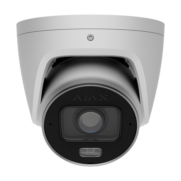 IP-відеокамера 5Mp Ajax TurretCam HLVF (5 Mp) White f=2.8-12mm, ІЧ+LED-підсвічування, з мікрофоном