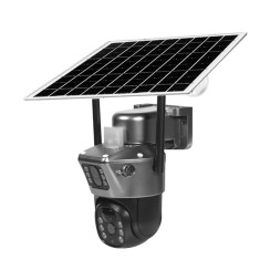 IP PTZ-відеокамера автономна з 4G та сонячною панеллю Light Vision 2Mp+2Mp VLC-9192IG/2C (Solar) Silver f=4mm, на акумуляторних батареях
