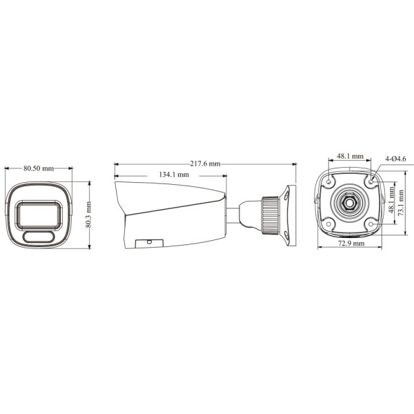 IP-відеокамера 4Mp TVT TD-9442C4(AZ/PE/WR2) Full Color f=2.8-12mm з мікрофоном
