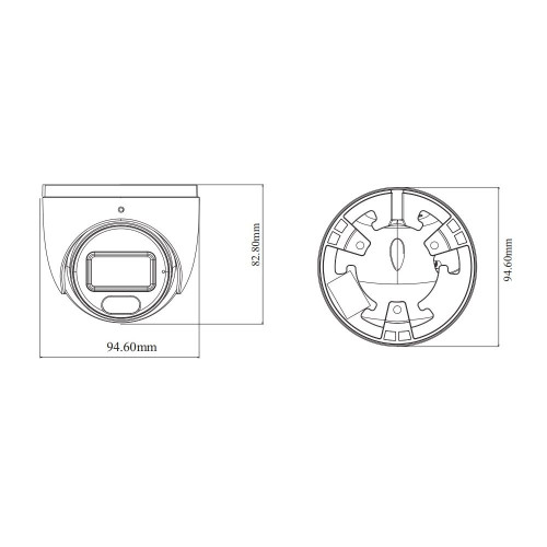 IP-відеокамера 2Mp TVT TD-9524S4L-C(D/PE/AW1) White f=2.8mm, ІЧ+LED-підсвічування, з мікрофоном