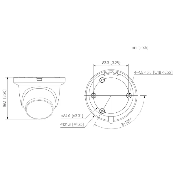 IP відеокамера Dahua DH-IPC-HDW2449TM-S-IL 4МП (2.8мм)