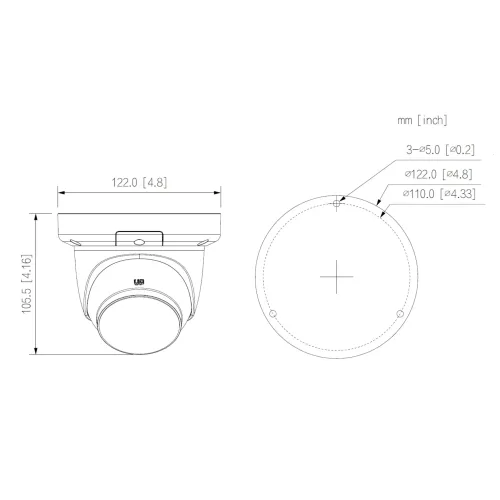 IP відеокамера Dahua DH-IPC-HDW3649QM-S-IL-Black 6МП (2.8мм)