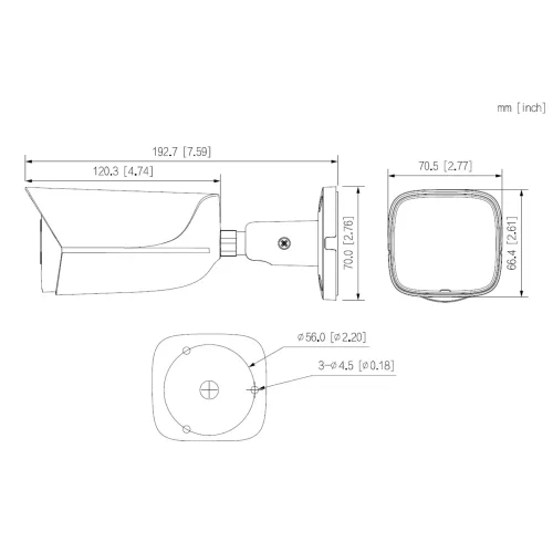 IP відеокамера Dahua DH-IPC-HFW3649E-AS-IL-Black 6МП (2.8мм)
