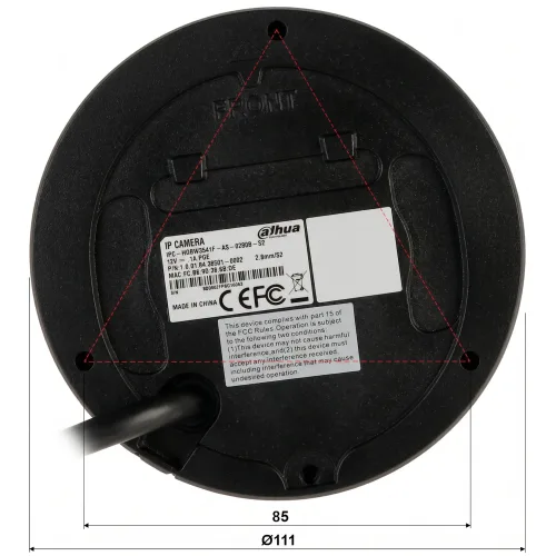 IP видеокамера Dahua DH-IPC-HDBW3649F-AS-IL-Black 6МП (2.1мм) с микрофоном