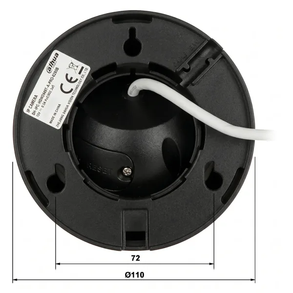 IP відеокамера Dahua DH-IPC-HDW2449T-S-PRO-BE 4МП (2.8мм)