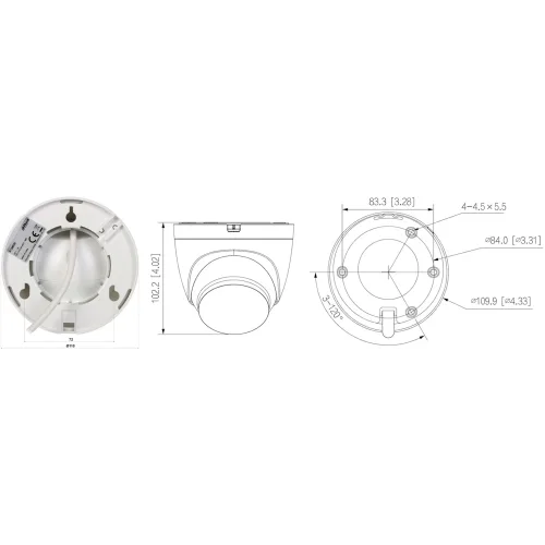 IP видеокамера Dahua DH-T3A-IL Wi-Fi 3МП IP67
