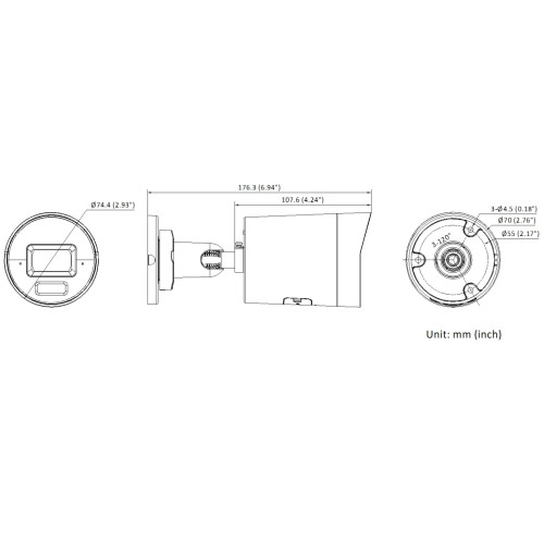 IP відеокамера Hikvision DS-2CD3046G3-LIU 4МП (2.8 мм)(eF)