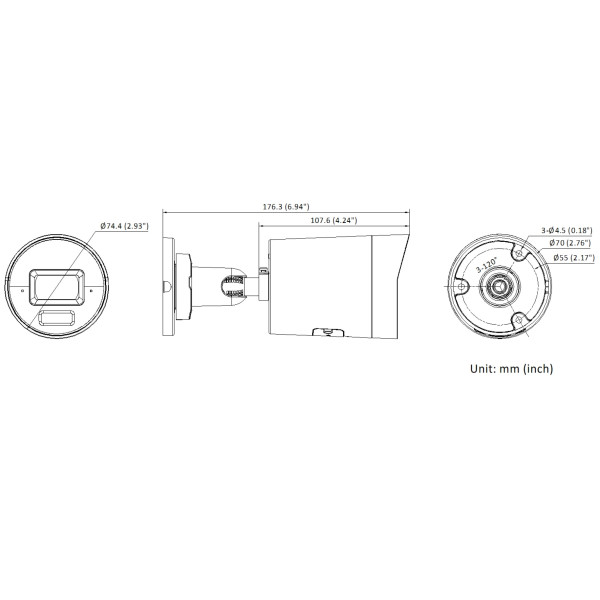 IP видеокамера Hikvision DS-2CD3046G3-LIU 4МП (2.8 мм)(eF)