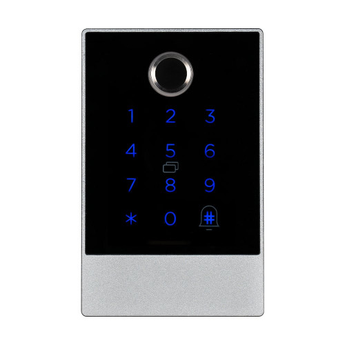 Клавіатура з Bluetooth, з контролером, зчитувачем відбитків пальців та карт Mifare Trinix TRK-1106BTFW