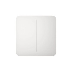 Розумний двоклавішний прохідний вимикач Ajax LightSwitch (2-gang/2-way) Jeweller (white/білий)
