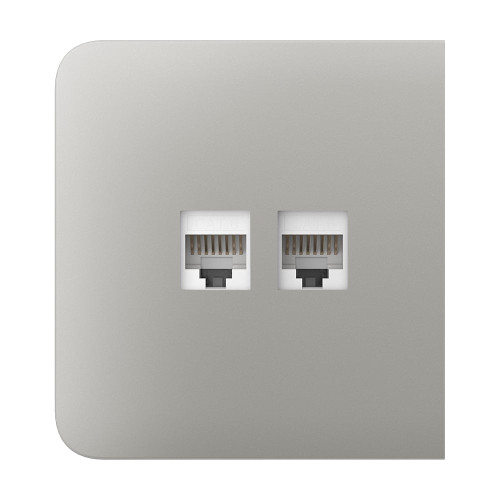 Фронтальна панель Ajax SideCover (LAN) oyster/устрична для інтернет-розетки Outlet (LAN)