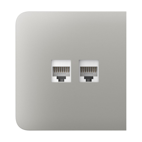 Фронтальна панель Ajax SideCover (LAN) oyster/устрична для інтернет-розетки Outlet (LAN)
