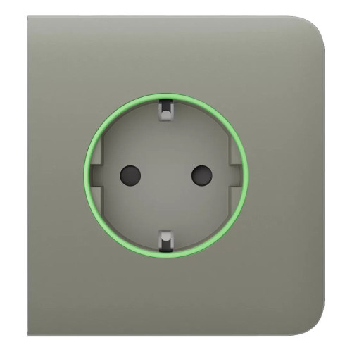 Фронтальна панель Ajax SideCover (smart)   ASP olive/оливкова для розумної розетки Outlet (type F)