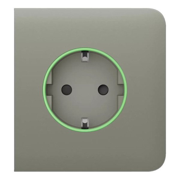 Фронтальна панель Ajax SideCover (smart) [type F] [55] ASP olive/оливкова для розумної розетки Outlet (type F)
