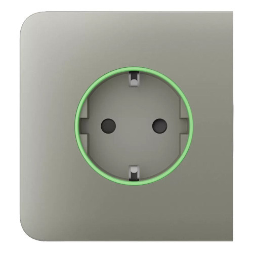Фронтальна панель Ajax SideCover (smart)   ASP olive/оливкова для розумної розетки Outlet (type F)