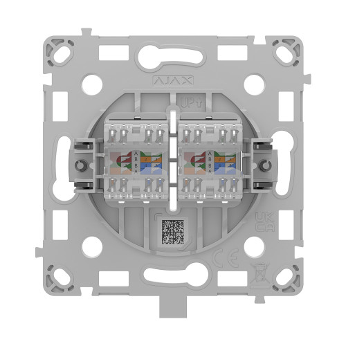 Механізм розетки Ajax OutletCore (LAN) Black для інтернет-розетки Outlet (LAN)