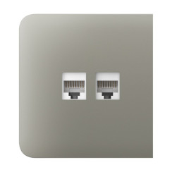 Фронтальна панель Ajax SideCover (LAN) olive/оливкова для інтернет-розетки Outlet (LAN)