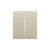 Кнопка Button (ivory/слонова кістка) для LightSwitch CenterButton (2-gang) Ajax