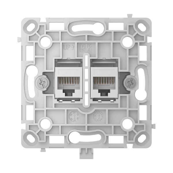 Механізм розетки Ajax OutletCore (LAN) White для інтернет-розетки Outlet (LAN)
