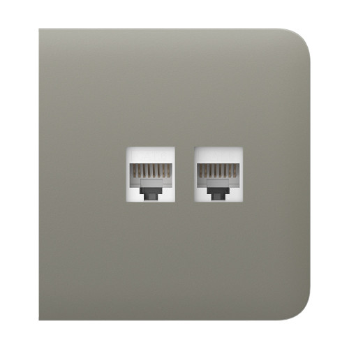 Фронтальна панель Ajax SideCover (LAN) olive/оливкова для інтернет-розетки Outlet (LAN)