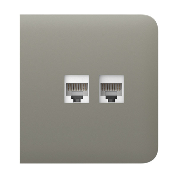 Фронтальна панель Ajax SideCover (LAN) olive/оливкова для інтернет-розетки Outlet (LAN)