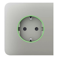 Фронтальна панель Ajax SideCover (smart) [type F] [55] ASP oyster/устрична для розумної розетки Outlet (type F)