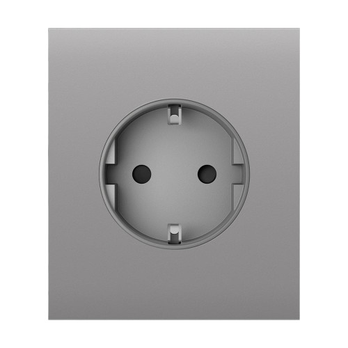 Фронтальна панель Ajax CenterCover (basic)  fog/димна для розетки Outlet (type F)