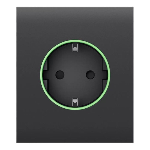 Фронтальна панель Ajax CenterCover (smart)   ASP graphite/графіт для розумної розетки Outlet (type F)