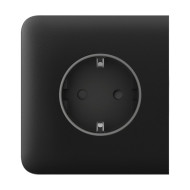 Фронтальна панель Ajax SideCover (basic) [type F] black/чорна для розетки Outlet (type F)