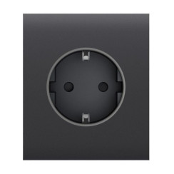 Фронтальна панель Ajax CenterCover (basic) [type F] graphite/графіт для розетки Outlet (type F)