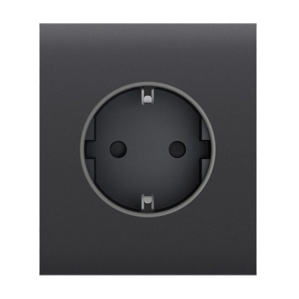 Фронтальна панель Ajax CenterCover (basic) [type F] graphite/графіт для розетки Outlet (type F)