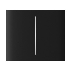 Кнопка Ajax CenterButton (2-gang) vertical black/чорна для Ajax LightSwitch vertical