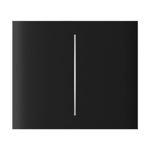 Кнопка Ajax CenterButton (2-gang) vertical black/чорна для Ajax LightSwitch vertical