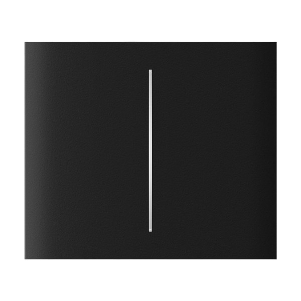 Кнопка Ajax CenterButton (2-gang) vertical black/чорна для Ajax LightSwitch vertical